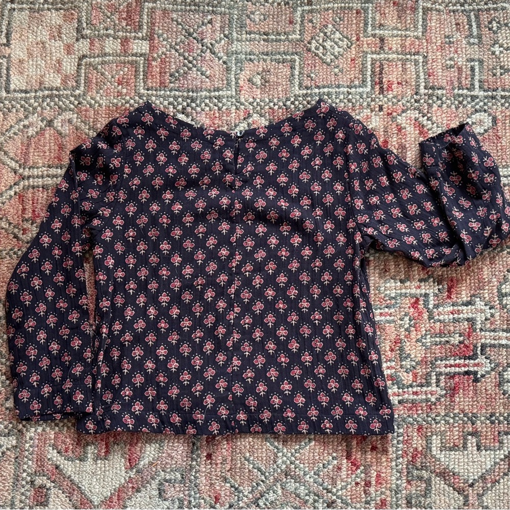 Bibico Block Print Blouse - Picture 2 of 5